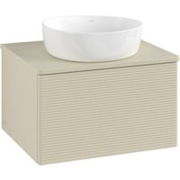 V&B Waschtischunterschrank mit Frontstruktur -Beleuchtung Antao 60x36x50cm, WBP-farbe Lac, si Gr m Lac von Villeroy & Boch