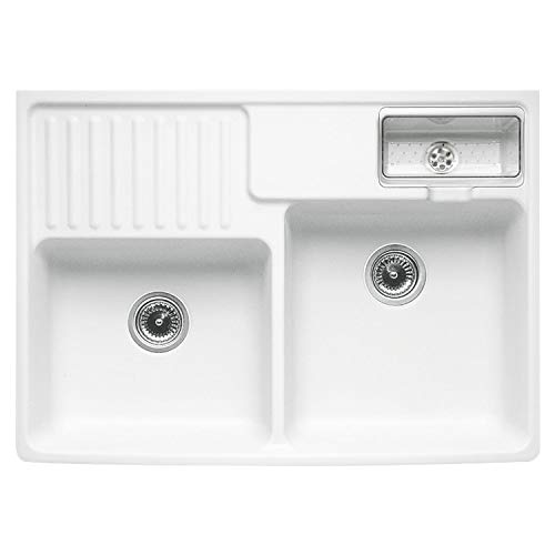 VILLEROY & BOCH Spülstein Spüle 89,5 x 63 x 22 cm alpinweiß 2 Becken 1 Stück von Villeroy & Boch