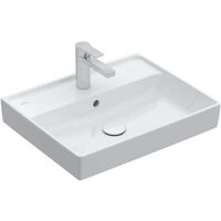 Villeroy&boch - Collaro - Waschbecken 600x470 mm, mit Überlauf, mit Hahnloch, CeramicPlus, Alpinweiß 4A336001 von Villeroy & Boch