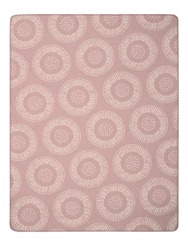 Villeroy & Boch® Kuscheldecke Blossom Powder I weiche Kuscheldecke aus Baumwollmischgewebe in rosa | Tagesdecke in 150x200cm mit floralem Muster | nachhaltig produziert in Deutschland I Öko-Tex von Villeroy & Boch