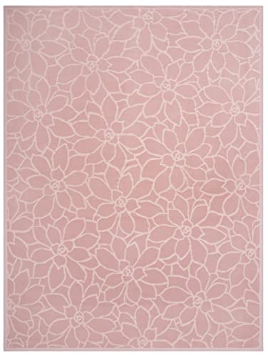 Villeroy & Boch® Kuscheldecke Socculent Powder I weiche Wohn-Decke in rosa aus Baumwollmischgewebe | Tagesdecke 150x200 cm mit Reliefstruktur | nachhaltig produziert in Deutschland I Öko-Tex von Villeroy & Boch