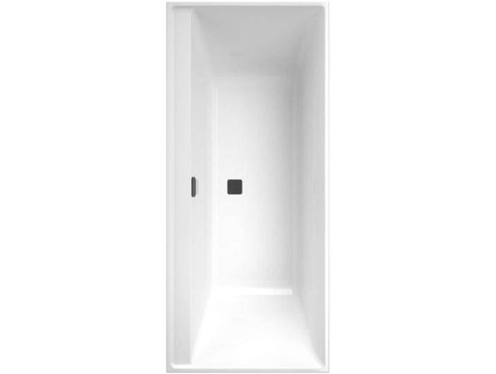 Villeroy & Boch, Badewanne, V&B Einbauwanne COLLARO 170x75 m Ab u Überlgrt. black matt we (170 cm, 75 cm) von Villeroy-&-Boch
