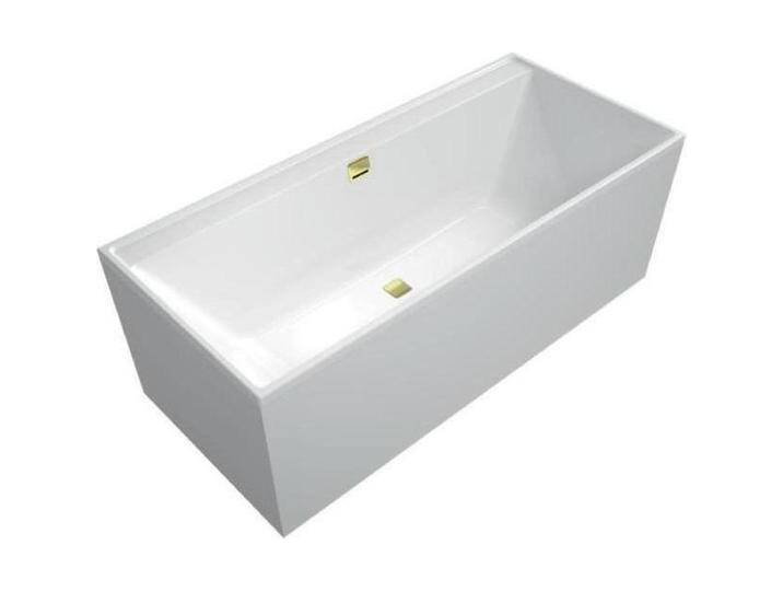 Villeroy & Boch, Badewanne, V&B Einbauwanne COLLARO 180x80 m Ab u ÜLgarnitur gold we (180 cm, 80 cm) von Villeroy-&-Boch