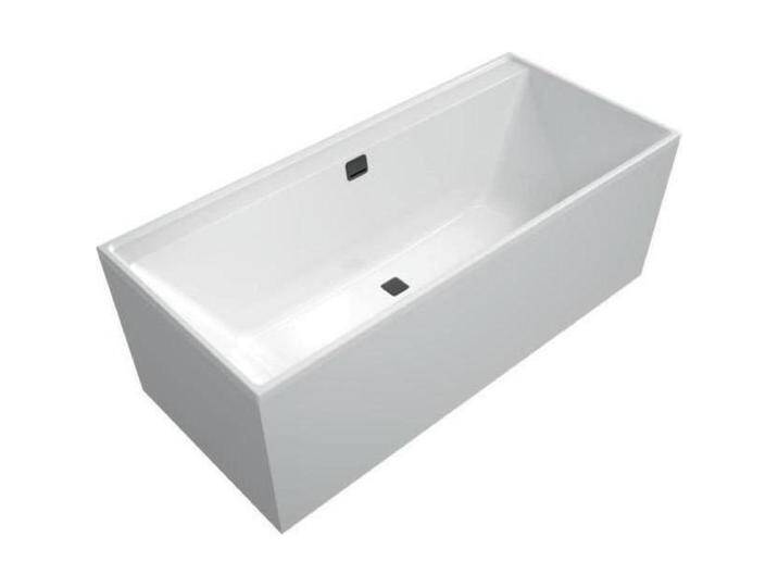 Villeroy & Boch, Badewanne, V&B Einbauwanne COLLARO 180x80 m Ab u Überlgrt. black matt we (180 cm, 80 cm) von Villeroy-&-Boch