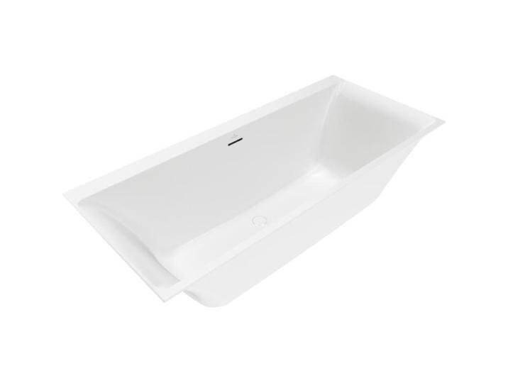 Villeroy & Boch, Badewanne, V&B Einbauwanne SUBWAY 3.0 DUO R-eck1800x800mm stone white (180 cm, 80 cm) von Villeroy-&-Boch