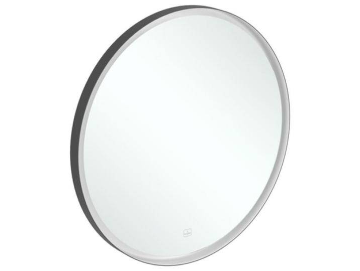 Villeroy & Boch, Spiegel, V&B Spiegel SUBWAY 3.0 rd 712x712x45mm bi (Black ma White Matt) von Villeroy-&-Boch