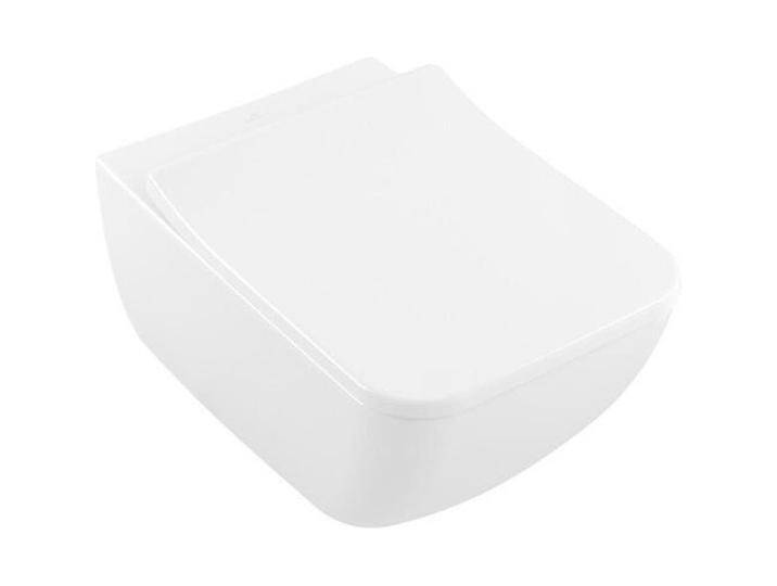 Villeroy & Boch, Toilette + Bidet, Tiefspl-WC Venticello DirectFlush offener Splrand wei wandhngend mit CeramicPlu von Villeroy-&-Boch