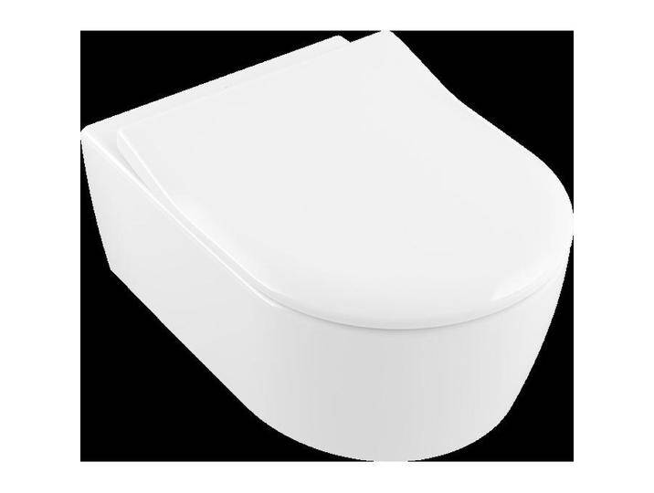 Villeroy & Boch, Toilette + Bidet, V&B Combi-Pack AVENTO m WWC ti. DF u WC-Sitz SlimSeat we C+ von Villeroy-&-Boch