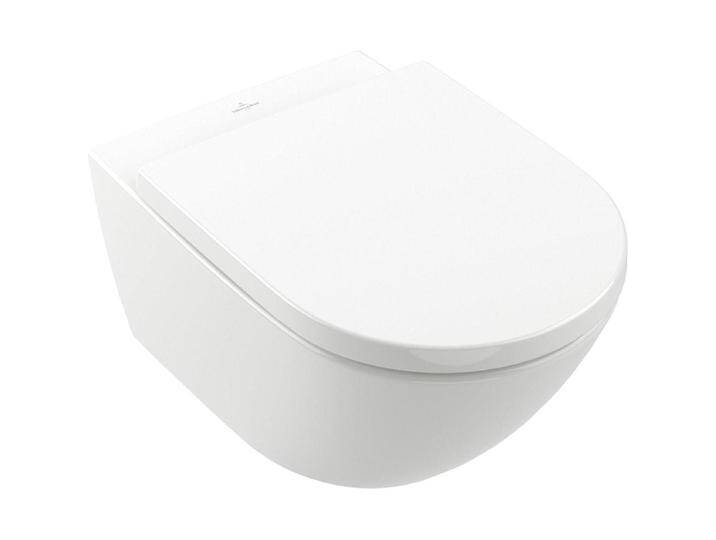 Villeroy & Boch, Toilette + Bidet, V&B Combipack SUBWAY 3.0 m WWC tief TwistFlush und WC-Sitz weiss von Villeroy-&-Boch