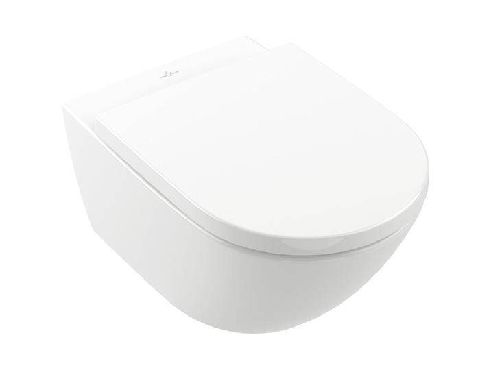 Villeroy & Boch, Toilette + Bidet, V&B Wand-WC SUBWAY 3.0 ti. spülrandlos mit TwistFlush we C+ von Villeroy-&-Boch
