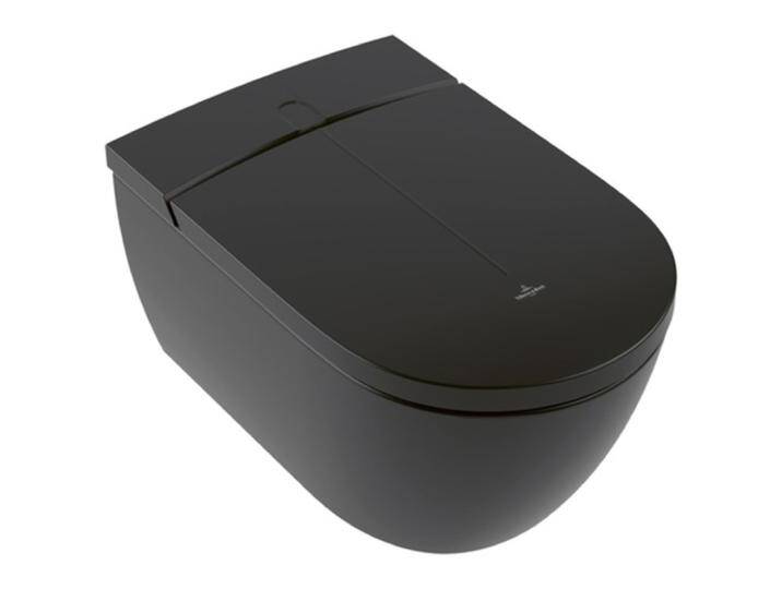 Villeroy & Boch, Toilette + Bidet, ViClean-I100, Dusch-WC spülrandlos mit WC-Sitz, DirectFlush, 385x 595 mm von Villeroy-&-Boch