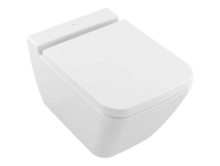 Villeroy & Boch, Toilette + Bidet, Wand-WC FINION tief, 375 x 560 mm, spülrandlos, DirectFlush weiss von Villeroy-&-Boch
