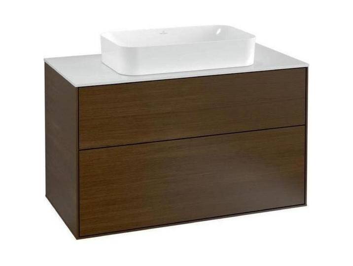 Villeroy & Boch, Waschbeckenunterschrank, V&B Waschtischunterschrank FINION 1000x603x501mm Abdpl Glas wh ma Wln ven (100 x 50 x 60.5 cm) von Villeroy-&-Boch