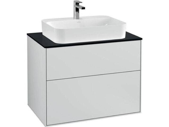 Villeroy & Boch, Waschbeckenunterschrank, V&B Waschtischunterschrank FINION 800x603x501mm AP Glas bl ma wh ma lacq. (80 x 50 x 60.5 cm) von Villeroy-&-Boch