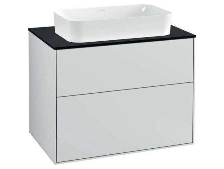 Villeroy & Boch, Waschbeckenunterschrank, V&B Waschtischunterschrank FINION 800x603x501mm AP Glas bl ma wh ma lacq. (80 x 50 x 60.5 cm) von Villeroy-&-Boch