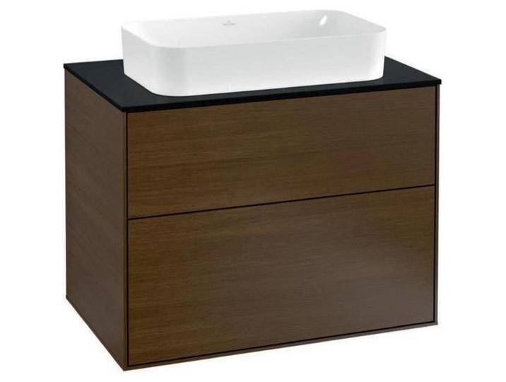 Villeroy & Boch, Waschbeckenunterschrank, V&B Waschtischunterschrank FINION 800x603x501mm Abdpl Glas bl ma Wln ven (80 x 50 x 60.5 cm) von Villeroy-&-Boch