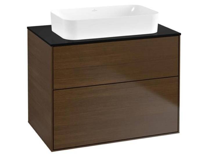 Villeroy & Boch, Waschbeckenunterschrank, V&B Waschtischunterschrank FINION 800x603x501mm Abdpl Glas bl ma Wln ven von Villeroy-&-Boch