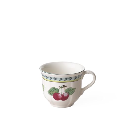 Villeroy & Boch French Garden Fleurence Kaffeetasse, 200 ml, Höhe: 6,8 cm, Premium Porzellan, Weiß/Bunt, 10-2281-1300 von Villeroy & Boch
