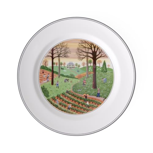 Villeroy & Boch – Design Naif Speiseteller "Arche Noah" Weiß/Bunt, Spülmaschinenfest, Mikrowellensicher, Teller Keramik, Essteller, Geschirr, Premium Porzellan von Villeroy & Boch