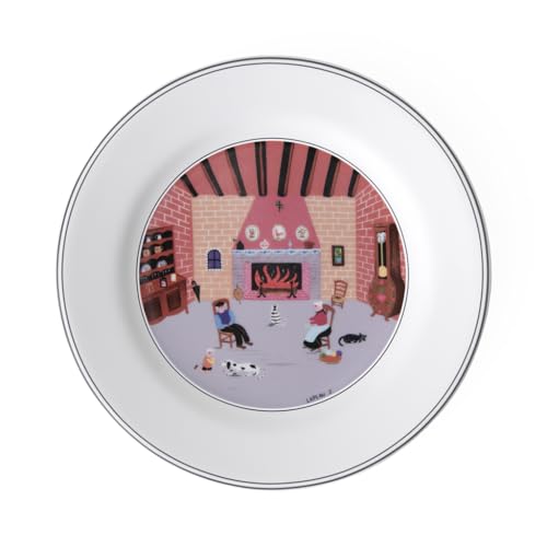 Villeroy und Boch Design Naif Frühstücksteller Kamin, Premium Porzellan Villeroy und Boch Design Naif Frühstücksteller Kamin, Premium Porzellan von Villeroy & Boch
