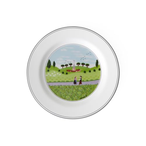 Villeroy und Boch Design Naif Brotteller Begegnung, Premium Porzellan von Villeroy & Boch