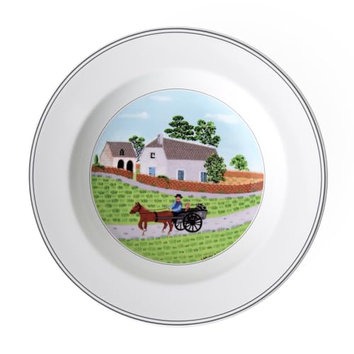 Villeroy & Boch Design Naif Suppenteller Bauer, Premium Porzellan von Villeroy & Boch
