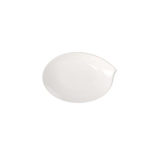 Villeroy & Boch Flow Ovale Servierplatte, 36 cm , Premium Porzellan, Weiß, 36cm von Villeroy & Boch