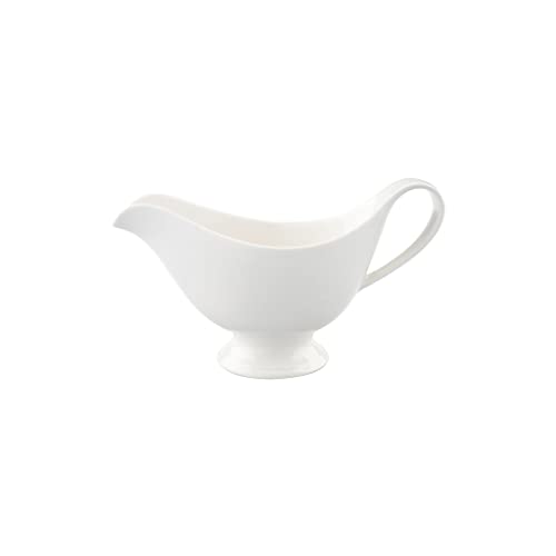 Villeroy und Boch - For Me Sauciere, dekoratives Soßengefäß für jede Gelegenheit, Premium Porzellan, spülmaschinengeeignet, weiß, 400 ml von Villeroy & Boch