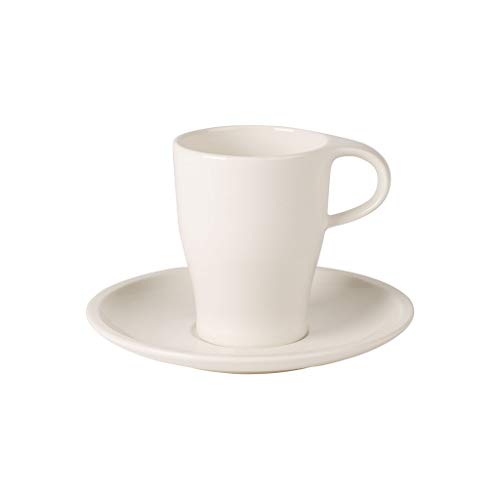 Villeroy und Boch Coffee Passion Kaffee-Set, 2-teilig, Premium Porzellan, Weiß von Villeroy & Boch