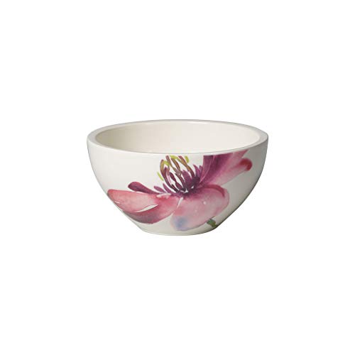Villeroy und Boch - Artesano Flower Art Schüssel, Schale mit farbenfrohem Blumen-Design aus Premium Porzellan, spülmaschinengeeignet, 14 cm von Villeroy & Boch