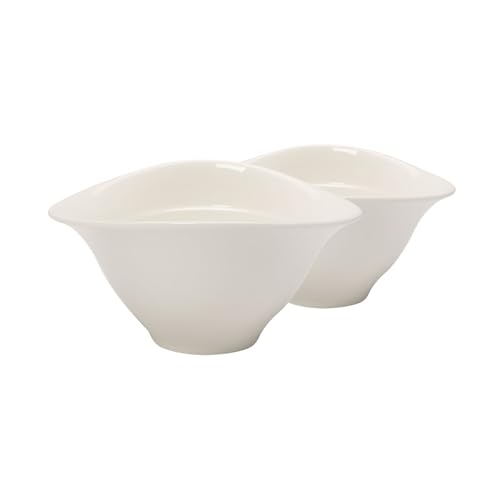 Villeroy & Boch – Vapiano Schalen-Trio 6 Teilig, Geschirrset, Spülmaschinenfest, Mikrowellensicher, Pastaschalen, Salatschalen, Suppenschalen, Keramik Schalen, Schüsseln Tief, Premium Porzellan, Weiß von Villeroy & Boch