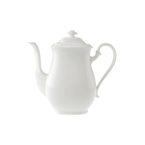 Villeroy & Boch - Royal Kaffeekanne, klassische Porzellankanne mit Deckel, aus hochwertigem Premium Bone Porzellan, spülmaschinenfest, 1100 ml von Villeroy & Boch