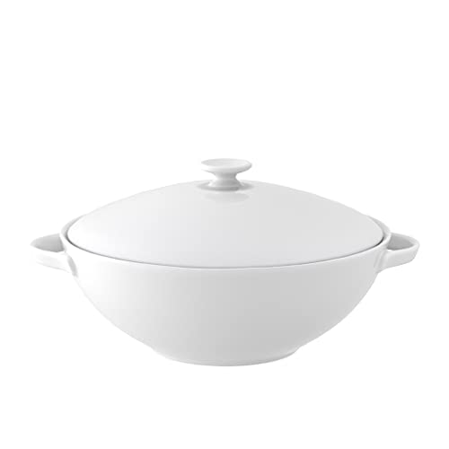 Villeroy & Boch 10-4545-3070 Anmut Terrine 2.20 L, Porzellan, Weiß, 44.5 x 33.2 x 4 cm, 1 Einheiten von Villeroy & Boch