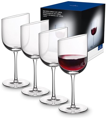 Villeroy & Boch NewMoon Rotweinkelch Set, 4tlg, Elegante, 405 ml randvoll gemessen, Moderne Rotweingläser für jeden Tag, Kristallglas, klar, spülmaschinengeeignet Villeroy & Boch NewMoon Rotweinkelch Set, 4tlg, Elegante, 405 ml randvoll gemessen, Moderne Rotweingläser für jeden Tag, Kristallglas, klar, spülmaschinengeeignet von Villeroy & Boch
