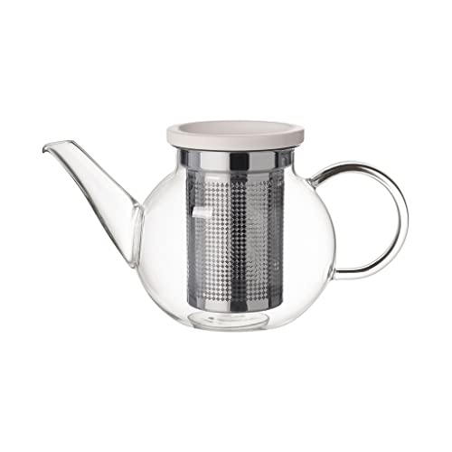 Villeroy und Boch Artesano Hot und Cold Beverages Teekanne S mit Sieb, 500 ml, Borosilikatglas/Edelstahl, Klar von Villeroy & Boch