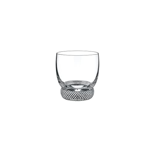 Villeroy und Boch Octavie Whiskyglas, nostalgisches Kristallglas mit Spitzstein-Dekor unterhalb der Kuppa, klar, spülmaschinenfest, 360 ml von Villeroy & Boch