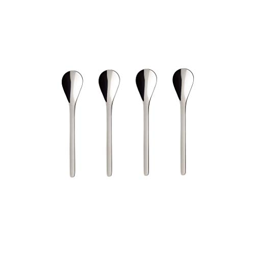 Villeroy & Boch - Coffee Passion Espressolöffel-Set, Edelstahl 18/10, spülmaschinengeeignet, Silber, 4 tlg., 10 cm, 11.00 x 3.00 x 2.00 cm von Villeroy & Boch