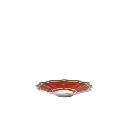 Villeroy & Boch Toy's Delight Milchkaffee-Untertasse, 19 cm, Premium Porzellan, Rot von Villeroy & Boch