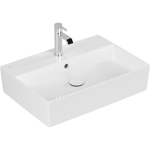 Villeroy & Boch 4A0760R1 Memento 2.0 Aufsatzwaschbecken 600 x 420 mm, 1 Wasserhahnloch, mit Touch, glänzend, 4A0760, Farbe Badkeramik > Waschtische & Handwaschbecken, Weiß (Ceramicaplus) von Villeroy & Boch