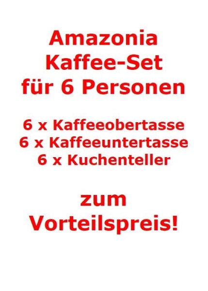 Villeroy & Boch Amazonia Kaffee-Set für 6 Personen / 18 Teile von Villeroy & Boch