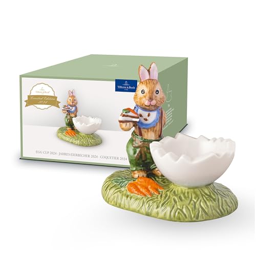 Villeroy & Boch - Annual Easter Edition Jahres-Eierbecher 2024, 9,5X6X9 Cm, Premium Porzellan, Limitiertes Sammlerstück, Handwäsche, Mehrfarbig von Villeroy & Boch