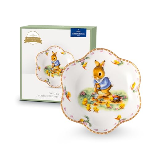 Villeroy & Boch - Annual Easter Edition Jahresschale 2024, 16,5 Cm Ø, Premium Porzellan, Limitiertes Sammlerstück, Handwäsche, Mehrfrabig von Villeroy & Boch