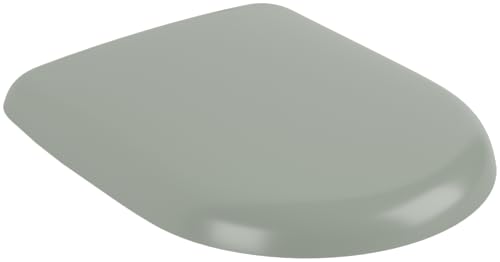 Villeroy & Boch Antao WC-Sitz, Toilettendeckel mit Absenkautomatik, abnehmbarer Toilettensitz aus bruchsicherem Duroplast, Klodeckel Original Ersatzteil, D-Form, Morning Green, matt Villeroy & Boch Antao WC-Sitz, Toilettendeckel mit Absenkautomatik, abnehmbarer Toilettensitz aus bruchsicherem Duroplast, Klodeckel Original Ersatzteil, D-Form, Morning Green, matt von Villeroy & Boch