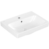 Villeroy & Boch Architectura - Waschtisch 55x42 cm, mit Überlauf, Hahnloch, Alpinweiß 4A875501 von Villeroy & Boch
