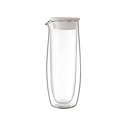 Villeroy und Boch Artesano Hot und Cold Beverages Glaskaraffe mit Deckel, 1 l, Borosilikatglas, Klar von Villeroy & Boch