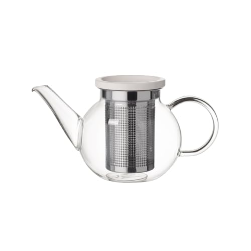 Villeroy und Boch Artesano Hot und Cold Beverages Teekanne S mit Sieb, 500 ml, Borosilikatglas/Edelstahl, Klar von Villeroy & Boch