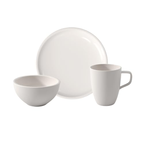 Villeroy & Boch – Artesano Original Frühstücksset Für Zwei Personen, 6 Teilig, Geschirr Set, Premium Porzellan, Weiß, Spülmaschinengeeignet von Villeroy & Boch