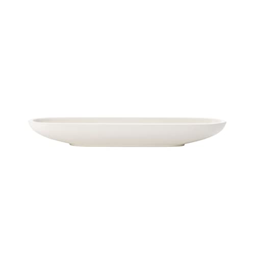 Villeroy & Boch - Artesano Original Olivenschale, ovale Schale für Anti-Pasti aus Premium Porzellan, spülmaschinengeeignet, weiß, 28 x 8 cm von Villeroy & Boch