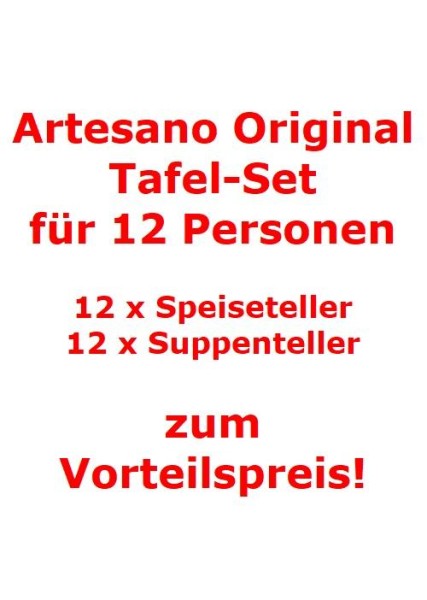 Villeroy & Boch Artesano Original Tafel-Set für 12 Personen / 24 Teile von Villeroy & Boch