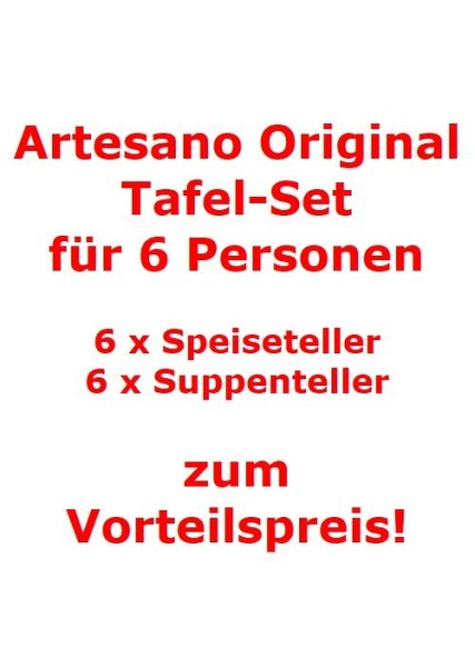 Villeroy & Boch Artesano Original Tafel-Set für 6 Personen / 12 Teile von Villeroy & Boch